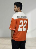 Orange- Drop Shoulder T-Shirt - Image 2