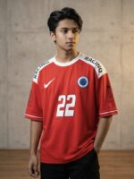 Red- Drop Shoulder T-Shirt