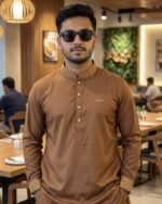 Premium - Brown Color panjabi - Image 2