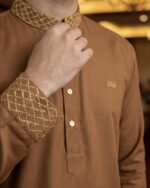 Premium - Brown Color panjabi - Image 3