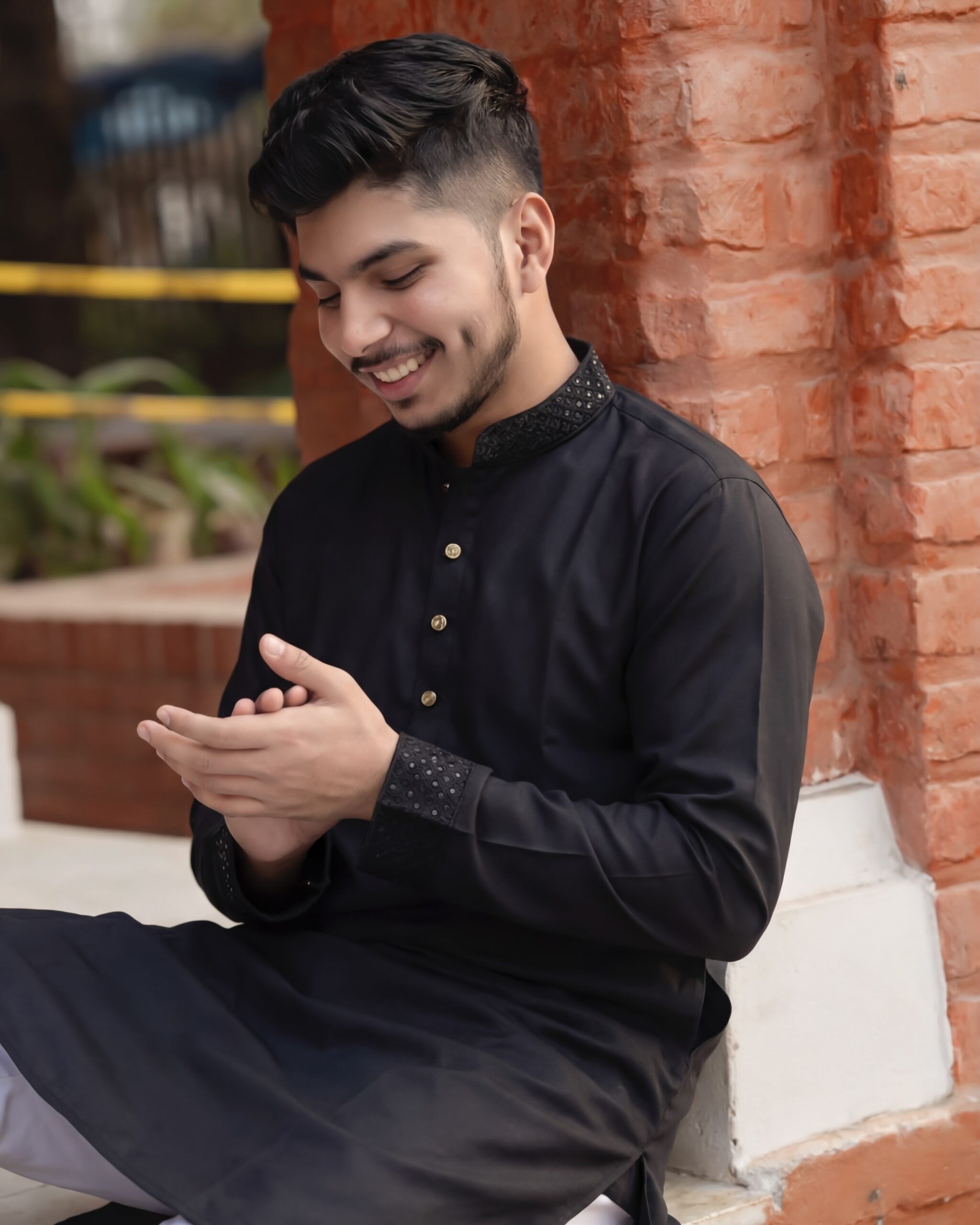 IMG_4975 SEQUENCE - Premium black Panjabi - Image 1