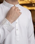 SEQUENCE - Premium White Panjabi - Image 2