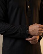 SEQUENCE - Premium black Panjabi - Image 2